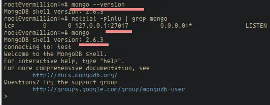 Check MongoDB version.