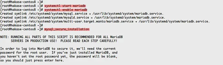 Configure MariaDB