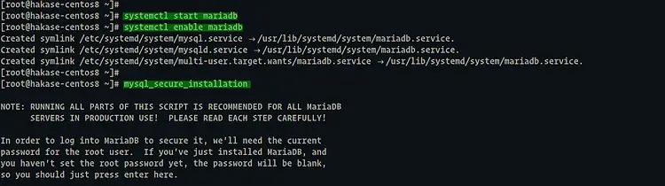 Installing MariaDB