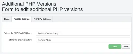 PHP 7.1 FCGI