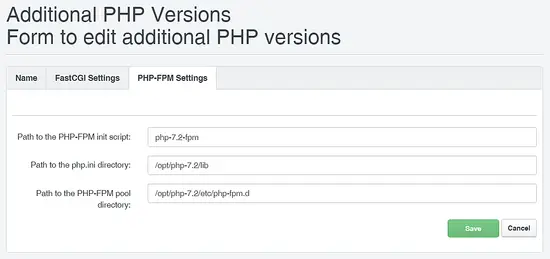 PHP 7.2 FPM