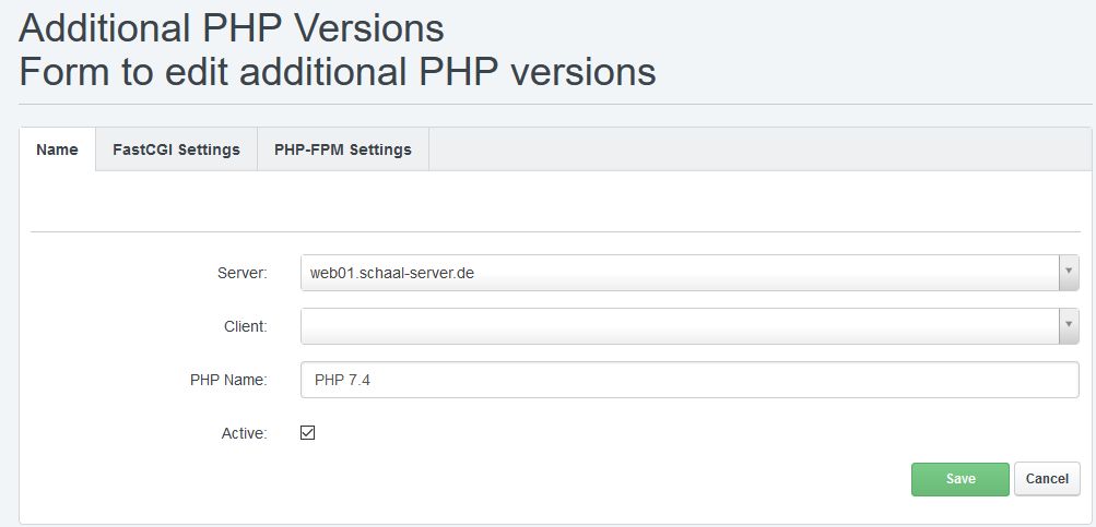 Php 7.4 fpm