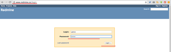 Redmine Login