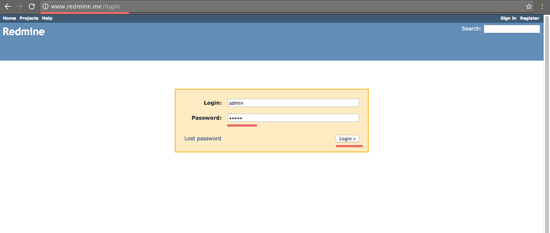 Redmine Login