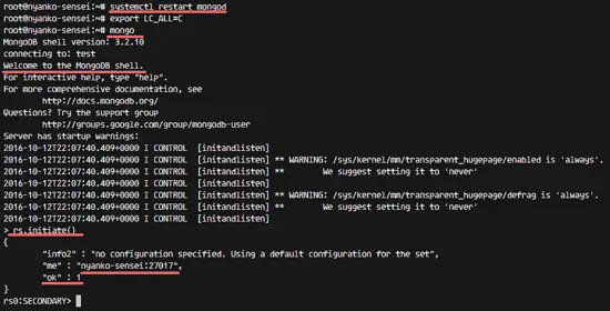 Configure MongoDB ReplicaSet