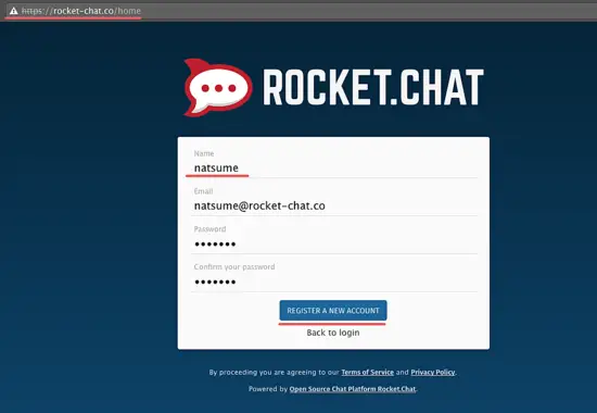 Create an admin account