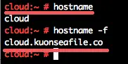 Verify hostname and IP address.