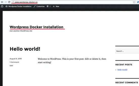 WordPress Home