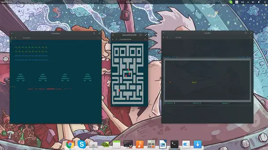 Play Pacman in a terminal on Linux