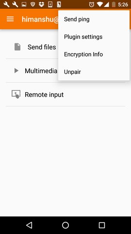 KDE Connect usage