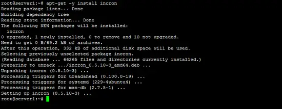 Installing Incron on Ubuntu 16.04