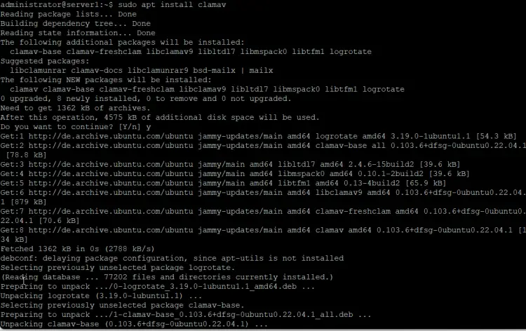 ClamAV Installation on Ubuntu 24.04