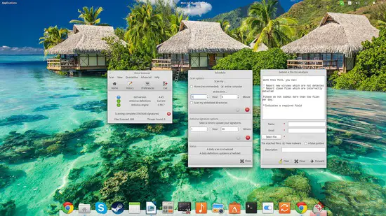 Scheduled virus scans with ClamTK