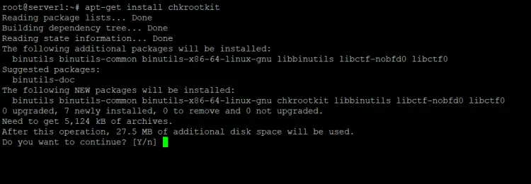 CHKrootkit installation