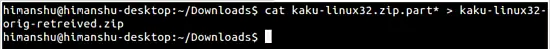 Join split files
