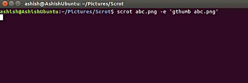 Execute commands on screenshots