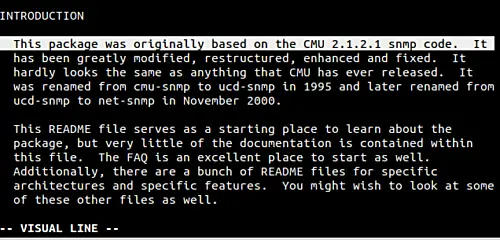 Select a line with VIM 