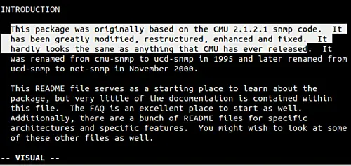 Select the first three sentences in Vim 