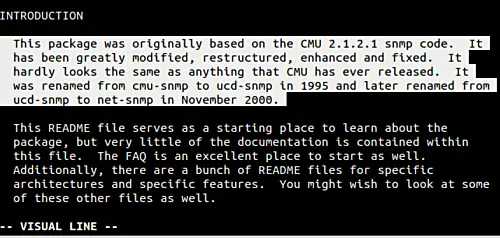 Select multiple lines with Vim 