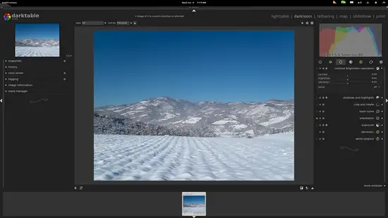 Import Files in Darktable - Step 2.