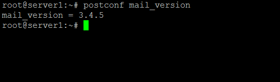 Get postfix version using postconf