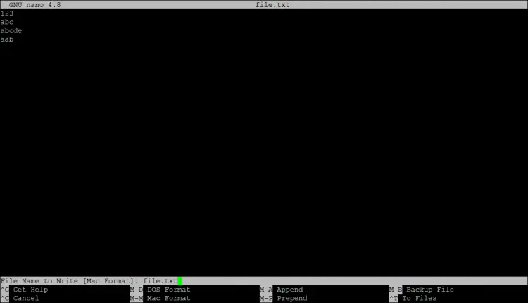 Save file in MAC or DOS format
