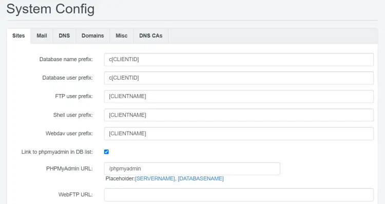 Username prefixes