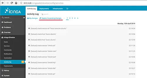 Activity Log