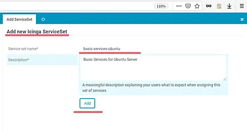 Details of Services Set