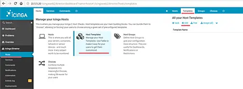 Host templates