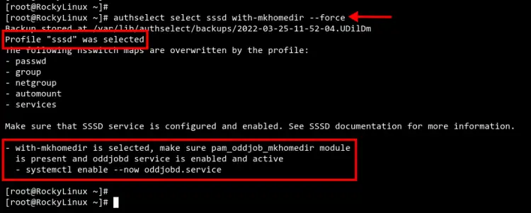 setup sssd as default authentication profile