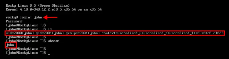 login to server with openldap user