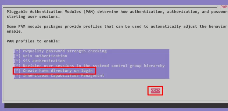 setup pam module