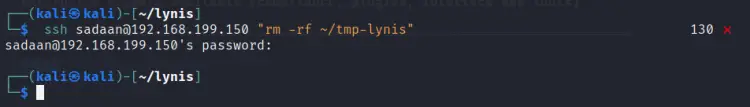 Cleaning up the directroy ‘tmp-lynis’