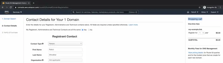 Add contact details