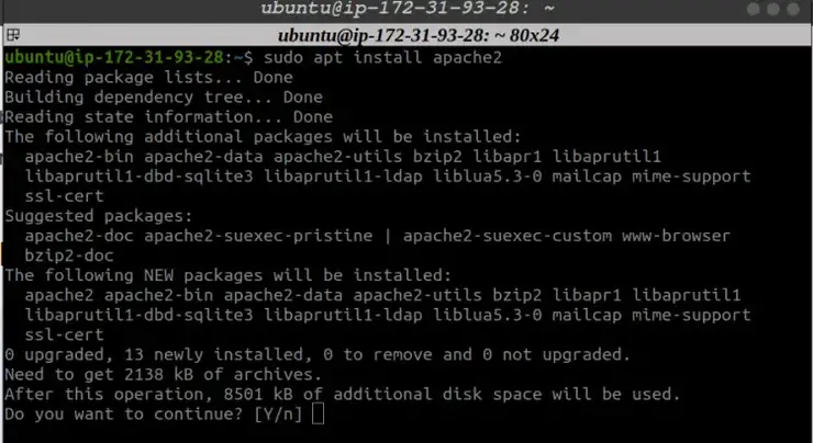 Installing Apache