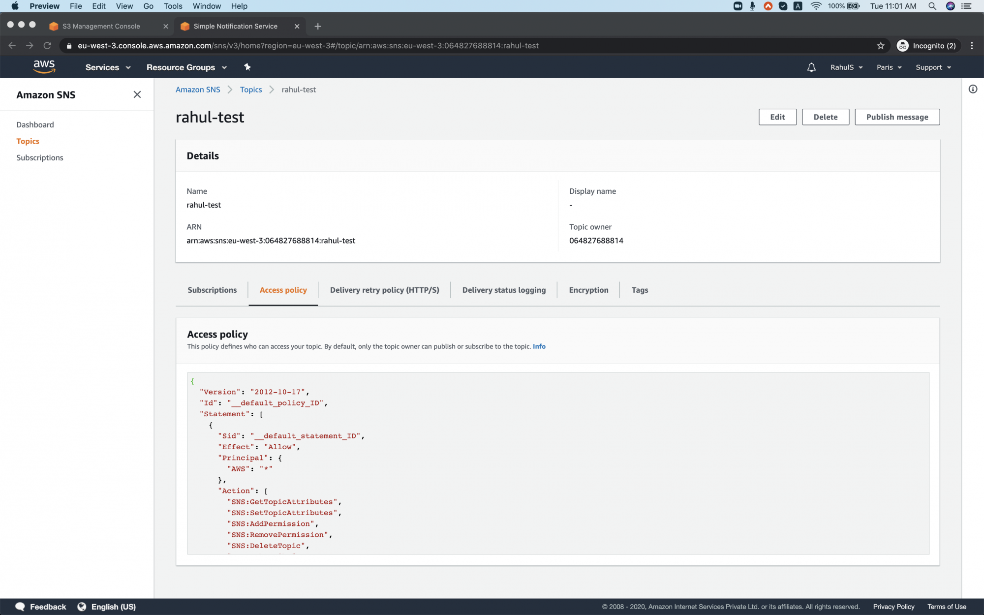 How to configure event notifications in S3 Bucket on AWS