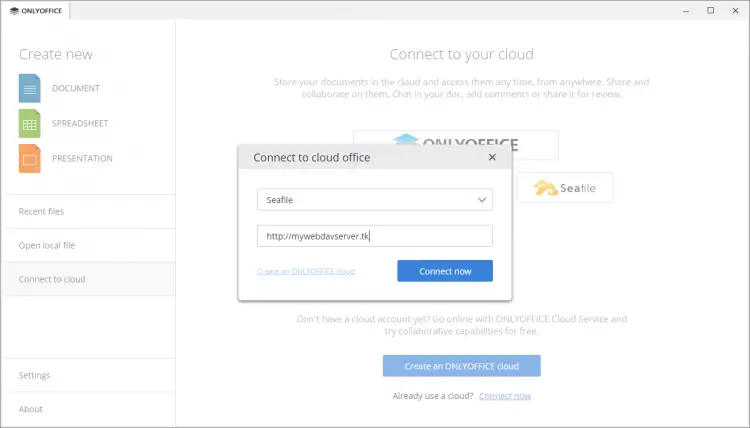 Enter IP address