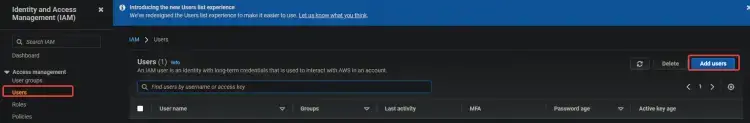 Adding user