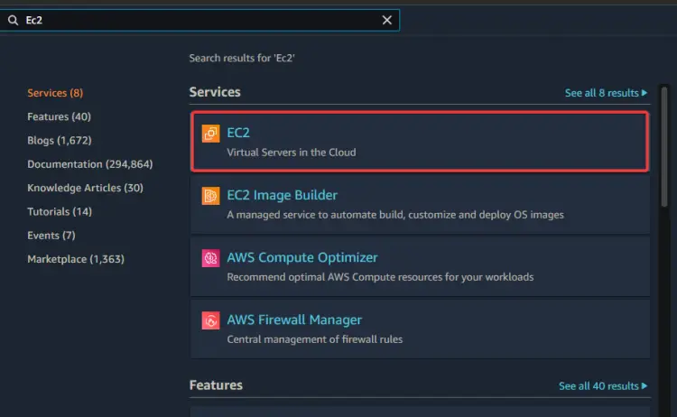 Creating an EC2 Instance