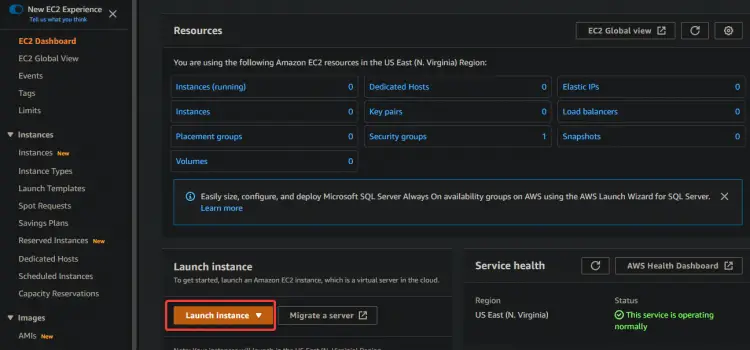 Creating an EC2 Instance