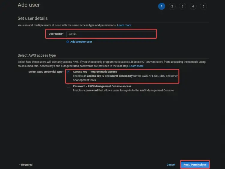 Setting user details