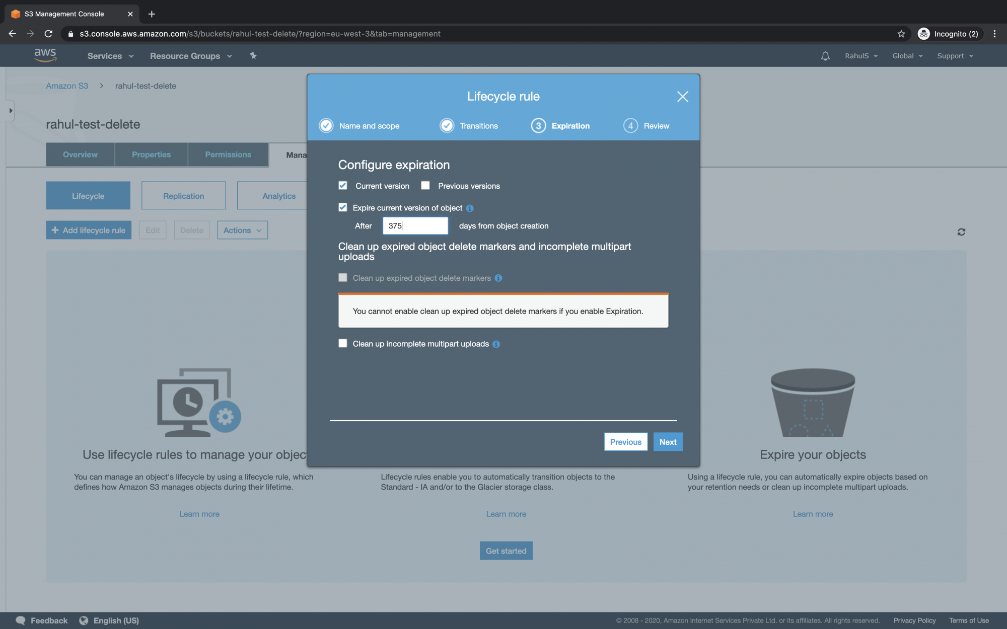 How to create a lifecycle policy for an S3 Bucket on AWS Cộng Đồng Linux
