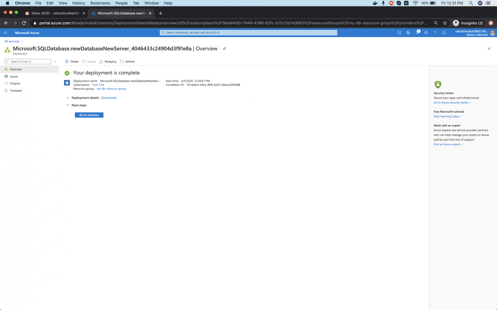 How to create a MySQL Database Server and Database in Azure Cloud