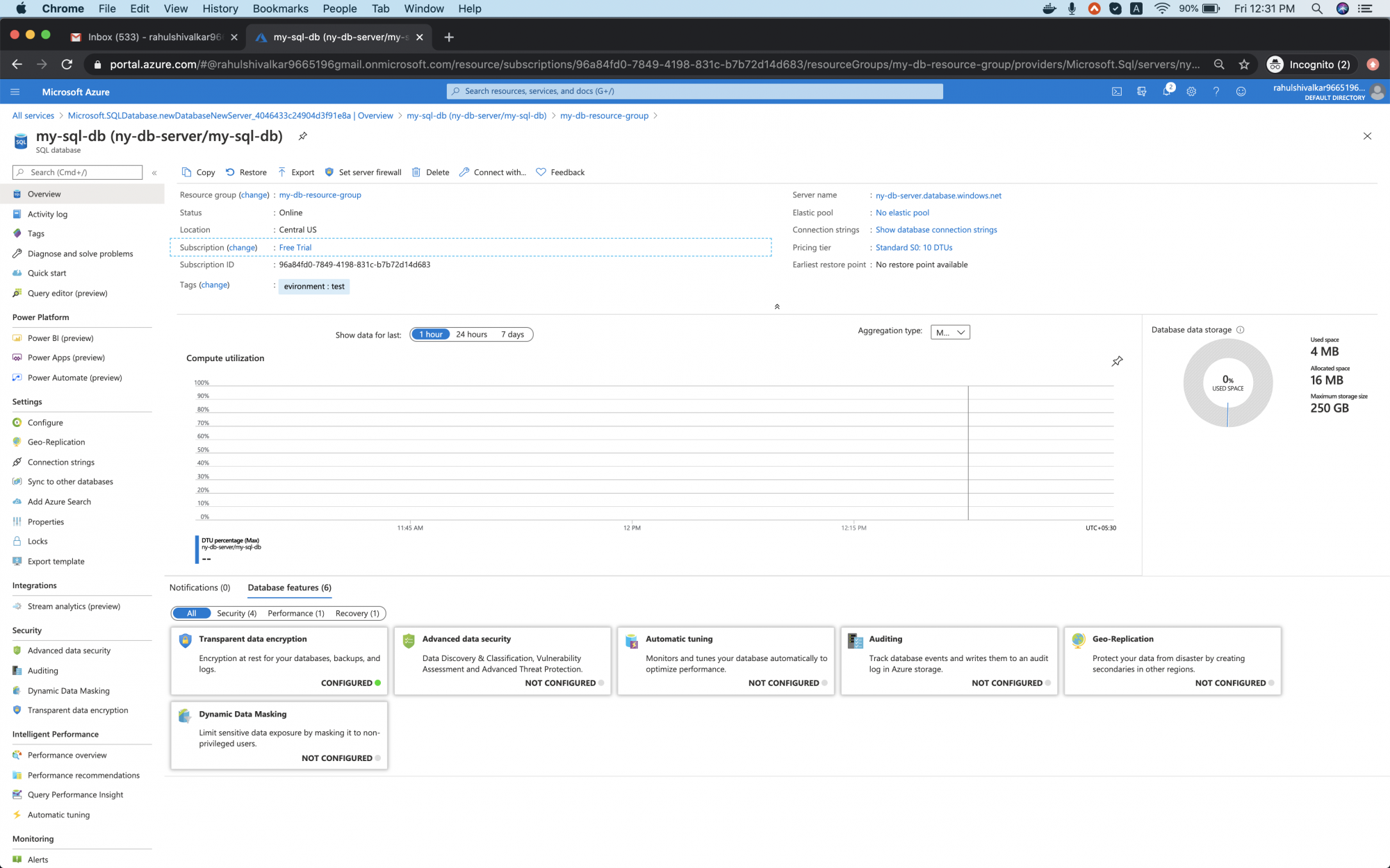 How to create a MySQL Database Server and Database in Azure Cloud