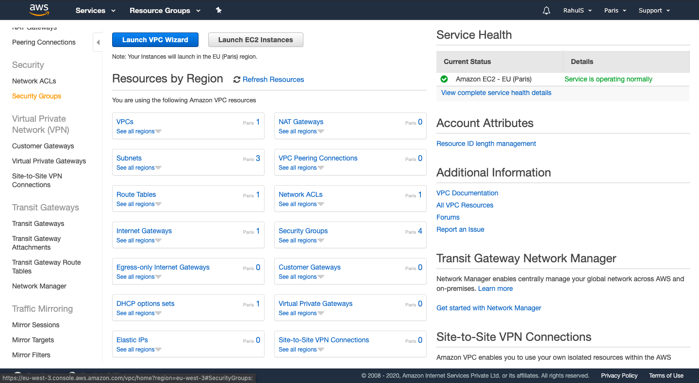 How to create a Security Group (SG) and Network Access Control List (NACL) in AWS