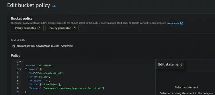 Setting Up Proper Bucket Policy