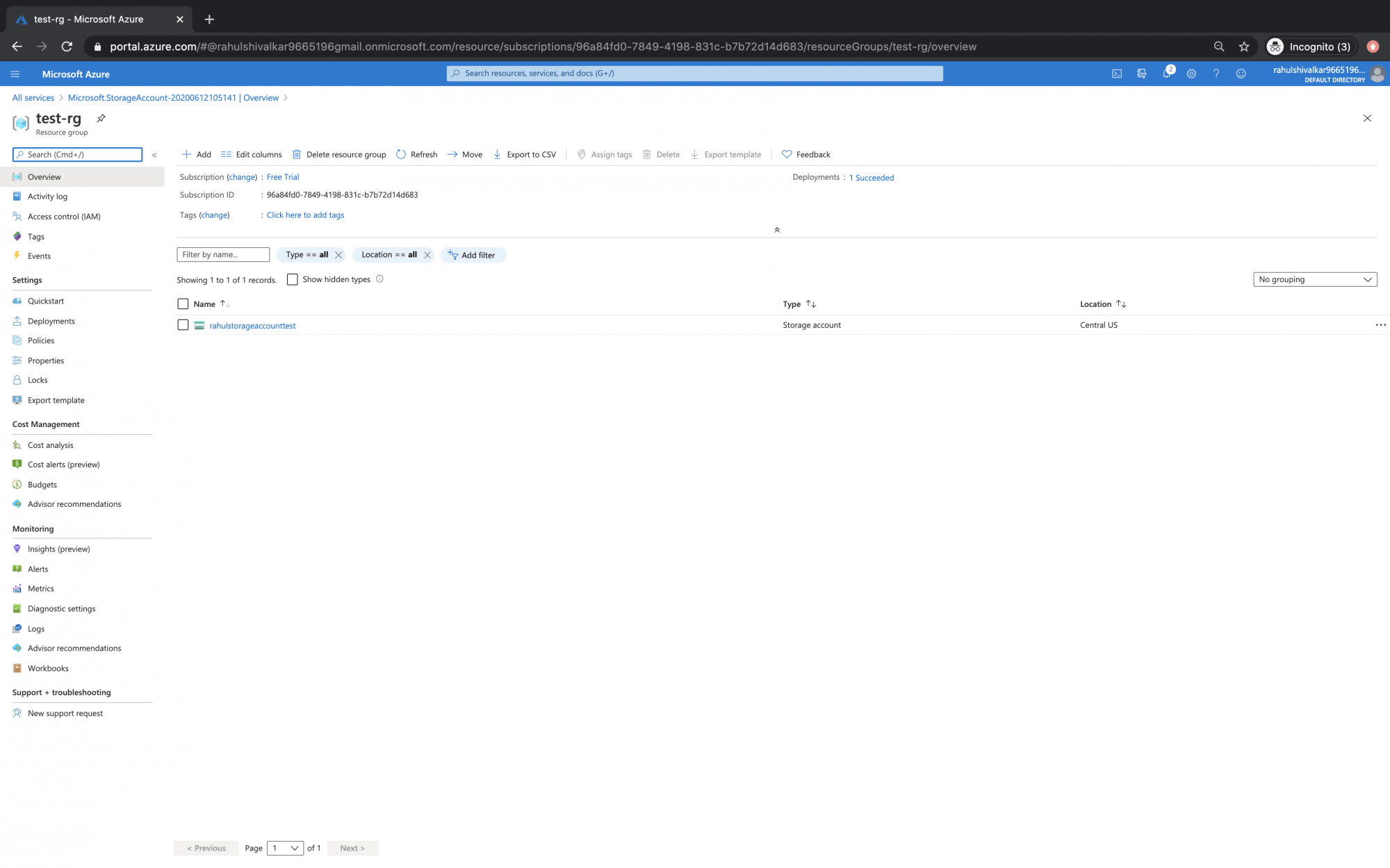 How to use Object Storage in Azure Cloud
