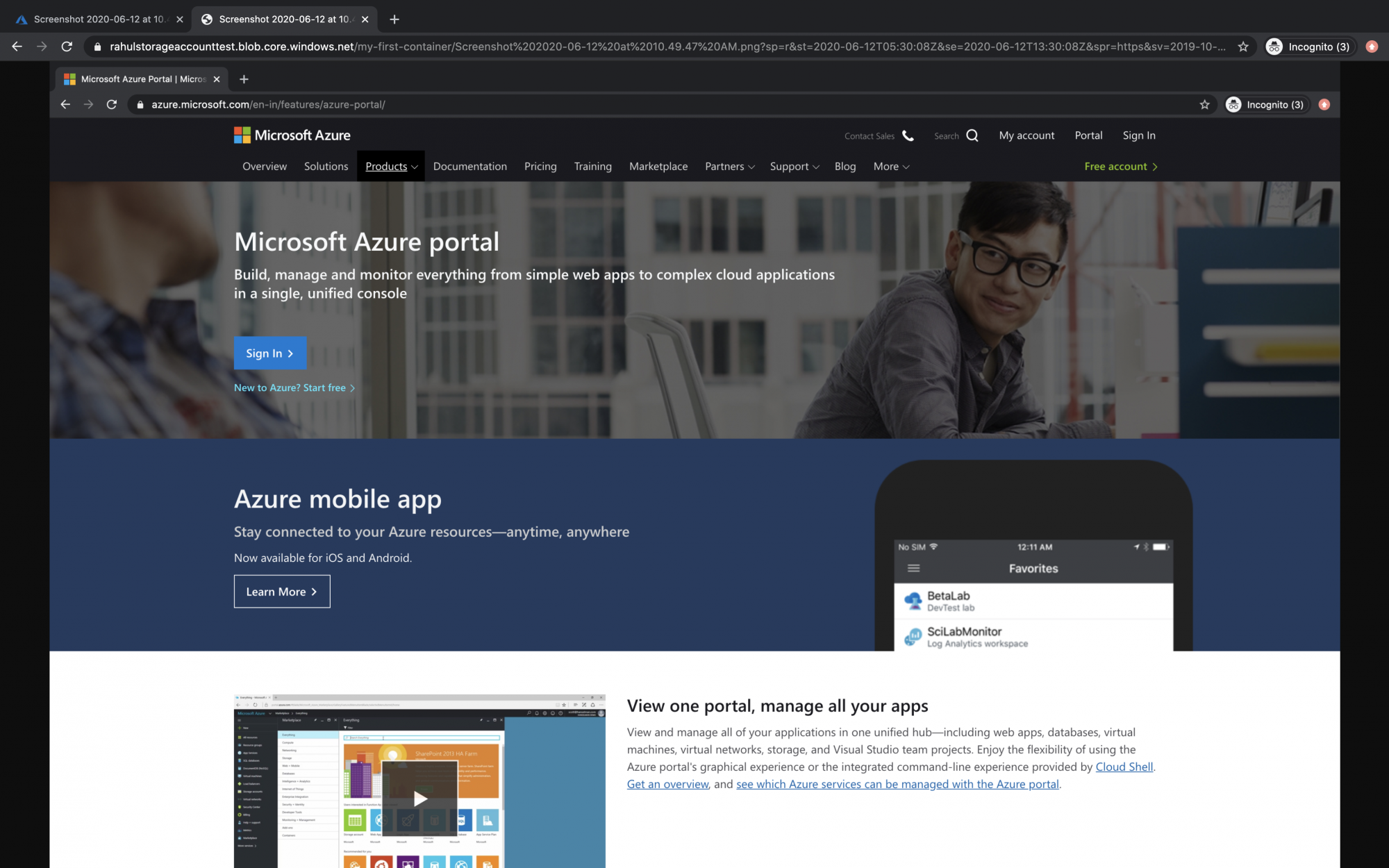 How to use Object Storage in Azure Cloud