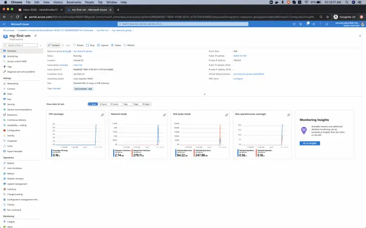 Connect to VM